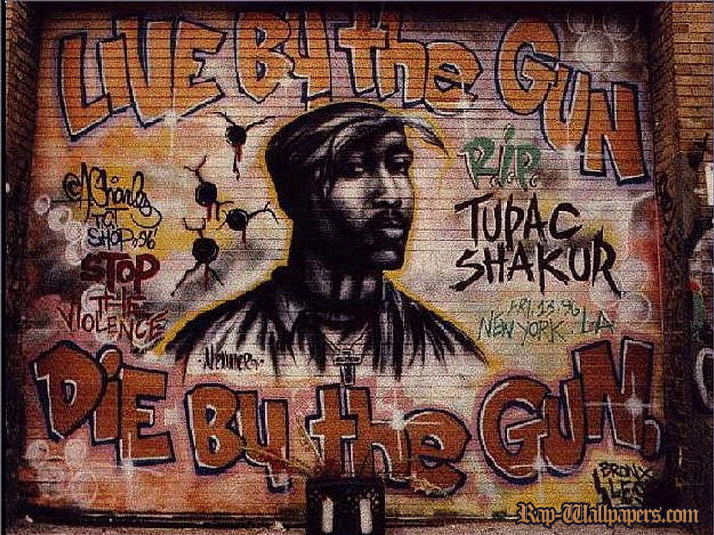 Tupac Shakur R.I.P. Graffiti Mural